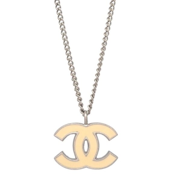 Chanel CC Chain Necklace Pendant Silver 06P 144341 - Picture 1 of 4